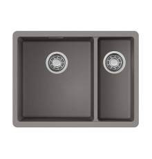 Кухонная мойка Omoikiri Kata 55-2-U-GR Artgranit 55x42 см leningrad grey 4993390