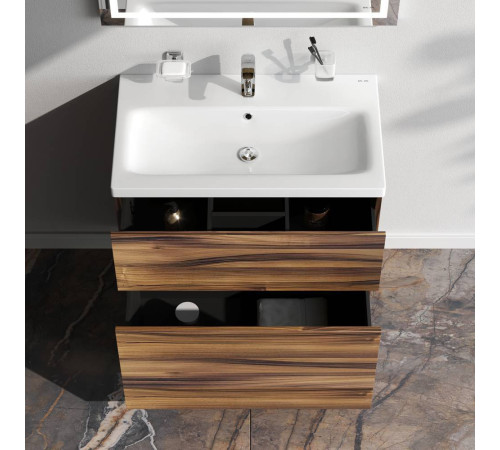 Тумба под раковину напольная AM.PM Gem 75 см 2 ящика орех M90FSX0752HF