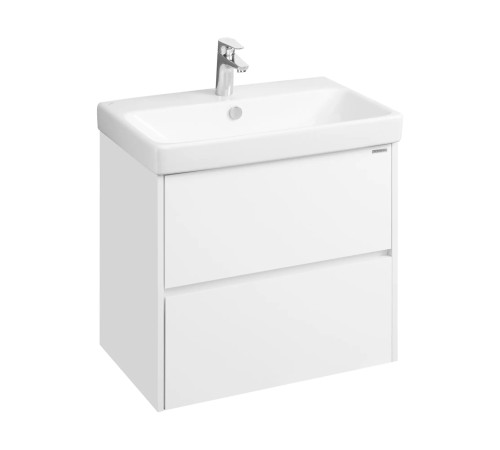 Комплект AQUATON Сканди 70 тумба Белый, раковина Адриана 70 1A2518K0SD010