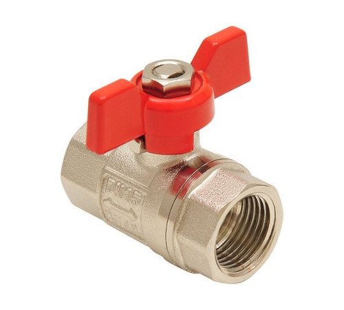 Кран шаровой латунный Smart Install 3/4 ВР/ВР бабочка 57112S