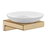 Мыльница Hansgrohe AddStoris шлифованная бронза 41746140