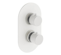 Смеситель для душа термостатический встраиваемый Plumberia Selection IXO на 3 выхода белый матовый XOT5050BO