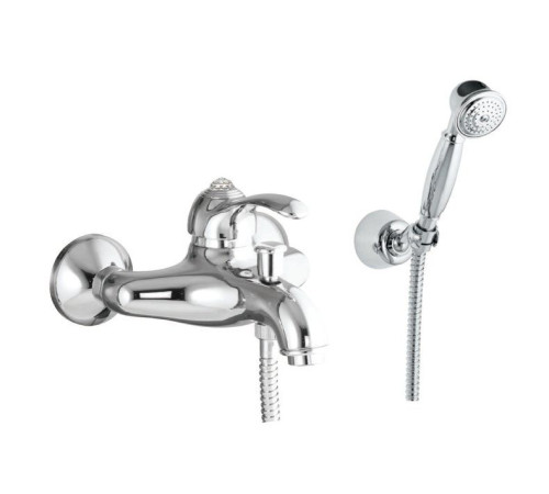 Смеситель для ванны с душевым гарнитуром Fiore Jafar Sky хром 84CR5103