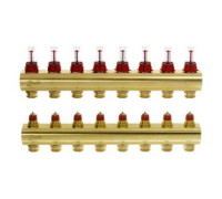 Коллектор Danfoss FHF-8F на 8 контуров с расходомерами 088U0528