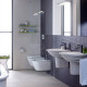 Унитаз подвесной Duravit Darling New 37x54 см вертикальный выпуск Durafix белый 2545090000