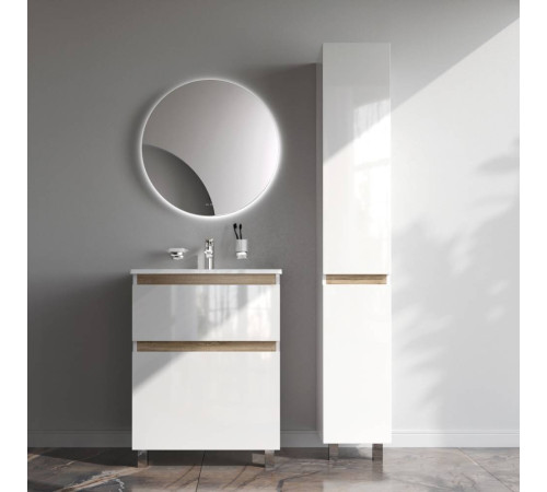 Тумба под раковину напольная AM.PM X-Joy 65 см 2 ящика белый глянец M85AFSX0652WG