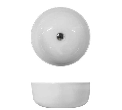 Раковина-чаша Kerasan Nolita 40х15 см без отверстия белый 534401