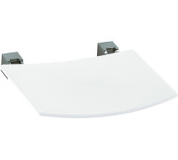 Сиденье для душа откидное KEUCO PLAN хром/белый 14980010051 RAL 9010