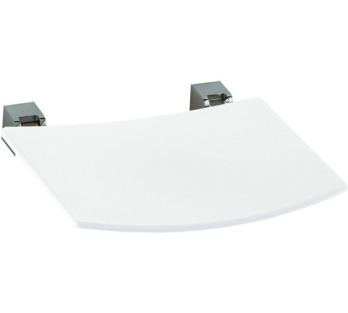 Сиденье для душа откидное KEUCO PLAN хром/белый 14980010051 RAL 9010