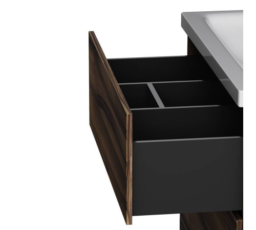 Тумба под раковину напольная AM.PM Gem 75 см 2 ящика орех M90FSX0752HF