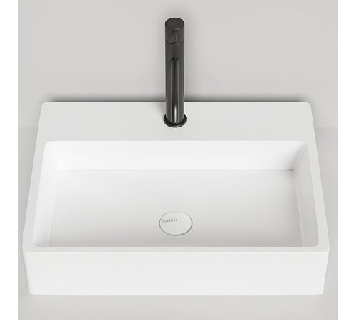 Раковина накладная Salini Ottavia 60х45х13.3 см 1 отв. S-Stone белый матовый 1103201M