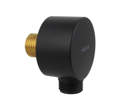 Шланговое подсоединение Aquatek матовый черный AQ2454MB