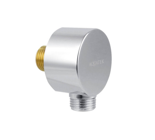 Шланговое подсоединение Aquatek хром AQ2454CR