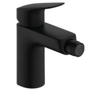 Смеситель для биде Hansgrohe Logis со сливным гарнитуром черный матовый 71200670