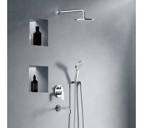Душевая система встраиваемая AM.PM Apollo со смесителем и изливом хром 947510000