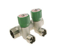 Коллектор модульный Hoger 3/4 x 1/2 HP 3 контура с вентилями латунь EMW0303