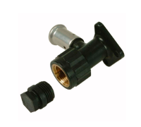 Водорозетка Henco PVDF Press 20x1/2 ВР с заглушкой 56 мм 2PK-2004BP