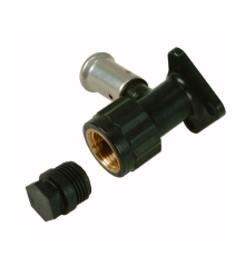 Водорозетка Henco PVDF Press 20x1/2 ВР с заглушкой 56 мм 2PK-2004BP