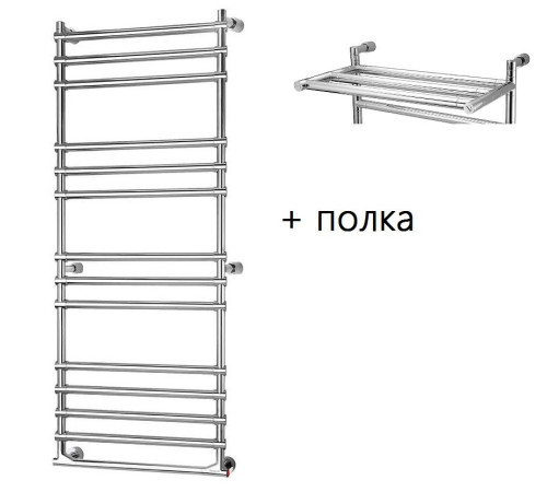 Полотенцесушитель Margaroli 514-14 BOX Chrome с полкой 5144714PCRNB