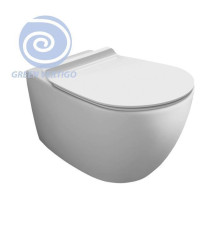 Унитаз подвесной Simas Vignoni 56х36.5 см безободковый смыв Tornado белый глянец VI18VERT bi