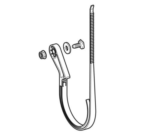 Хомут Geberit GIS для канализационной трубы 63 мм 364.052.00.1