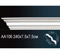Карниз потолочный Perfect AA106 полиуретановый с рисунком AA106