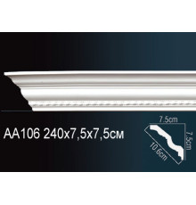 Карниз потолочный Perfect AA106 полиуретановый с рисунком AA106