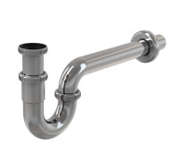 Сифон для умывальника Alcaplast A432 трубный латунный хром 1 1/4 х 32 мм A432