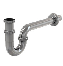 Сифон для умывальника Alcaplast A432 трубный латунный хром 1 1/4 х 32 мм A432