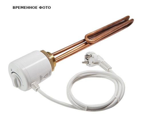 ТЭН Uni-Fitt Stinox F 3 кВт 1 1/2 дюйма с термостатом медный 270 мм 801C6320