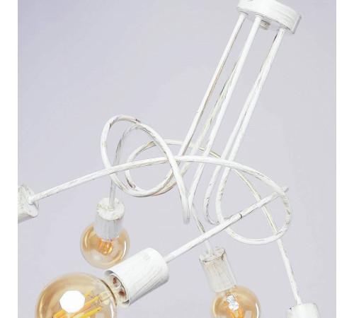 Люстра на штанге ADILUX Tango White Patina 10125