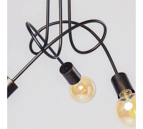 Люстра на штанге ADILUX Tango Black Patina 10133