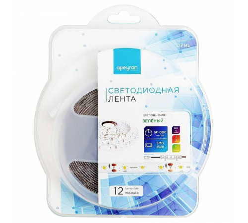 Лента светодиодная Apeyron Electrics Стандарт (в блистере) smd 3528 07BL
