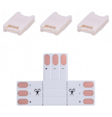 Соединитель лент T-образный жесткий Apeyron Electrics  09-101