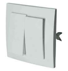 Выключатель двухклавишный Apeyron Electrics  VS56-232-Б