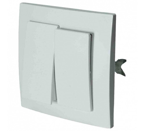 Выключатель двухклавишный Apeyron Electrics VS56-232-Б