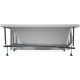Акриловая ванна Aquanet Aura 145x70 см с каркасом 00362709