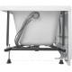 Акриловая ванна Aquanet Aura 145x70 см с каркасом 00362709