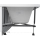 Акриловая ванна Aquanet Aura 145x70 см с каркасом 00362709