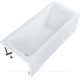 Ванна акриловая Aquanet Bright 170x70 см с каркасом и сливом-переливом 00267835