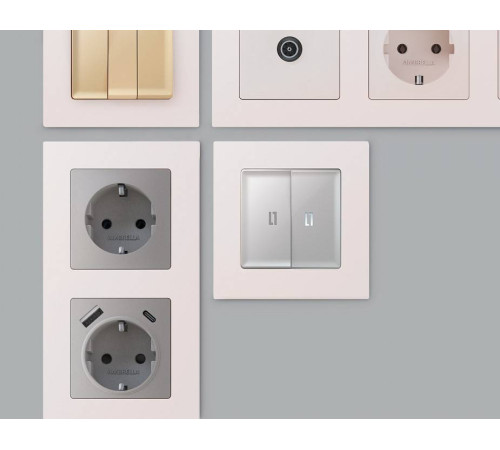 Рамка на 1 пост Ambrella Volt Techno AF220201