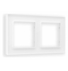 Рамка на 2 поста Ambrella Volt Platos Стекло органическое AF330102