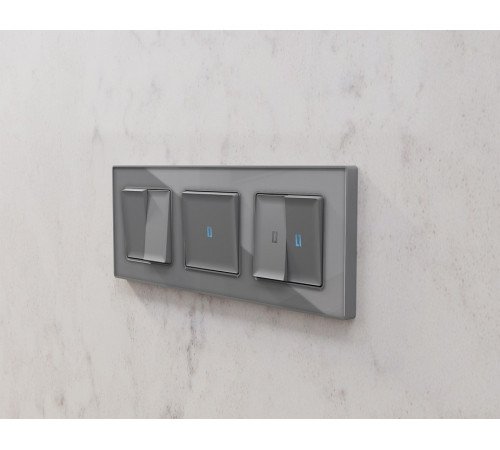 Рамка на 3 поста Ambrella Volt Arctic AF580653