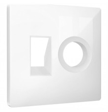 Накладка для ТВ-розетки и RJ-11 или RJ-45 Ambrella Volt ALFA AP1125