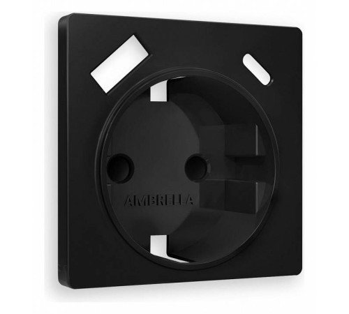 Накладка для розетки с заземлением и со шторками и 2хUSB type A и C Ambrella Volt Quant AP8100