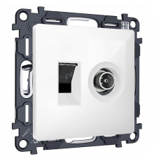 Механизм ТВ-розетки оконечные и розетки Ethernet RJ-45 со шторкам Ambrella Volt MA MA112510