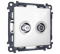 ТВ-розетка и SAT-розетка оконечная без рамки Ambrella Volt MA MA113310