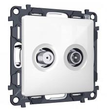 ТВ-розетка и SAT-розетка оконечная без рамки Ambrella Volt MA MA113310