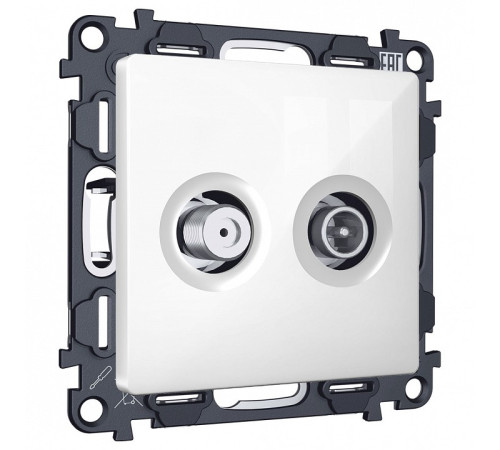 ТВ-розетка и SAT-розетка оконечная без рамки Ambrella Volt MA MA113310