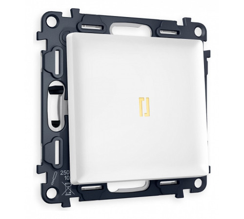 Выключатель проходной одноклавишный с подсветкой Ambrella Volt Quant MA122030